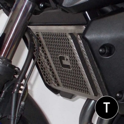 Protector de radiador Crosspro Yamaha MT-07 18-20 negro texturizado