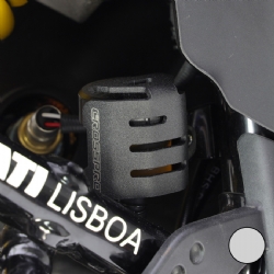 Protector del depósito de líquido de freno Crosspro Ducati DesertX 22-24 plata