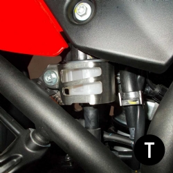 Protector del depósito de líquido de freno Crosspro Yamaha Ténéré 700 20-24 negro