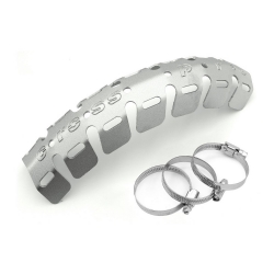 Protector universal Crosspro 4T para Colector de Escape plata