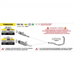 Silencioso escape Arrow 77516PK Yamaha YZF-R3 E5 Plus 2025-2026 - foto 3 Silencioso escape Arrow 77516PK Yamaha YZF-R3 E5 Plus 2025-2026 - foto 3