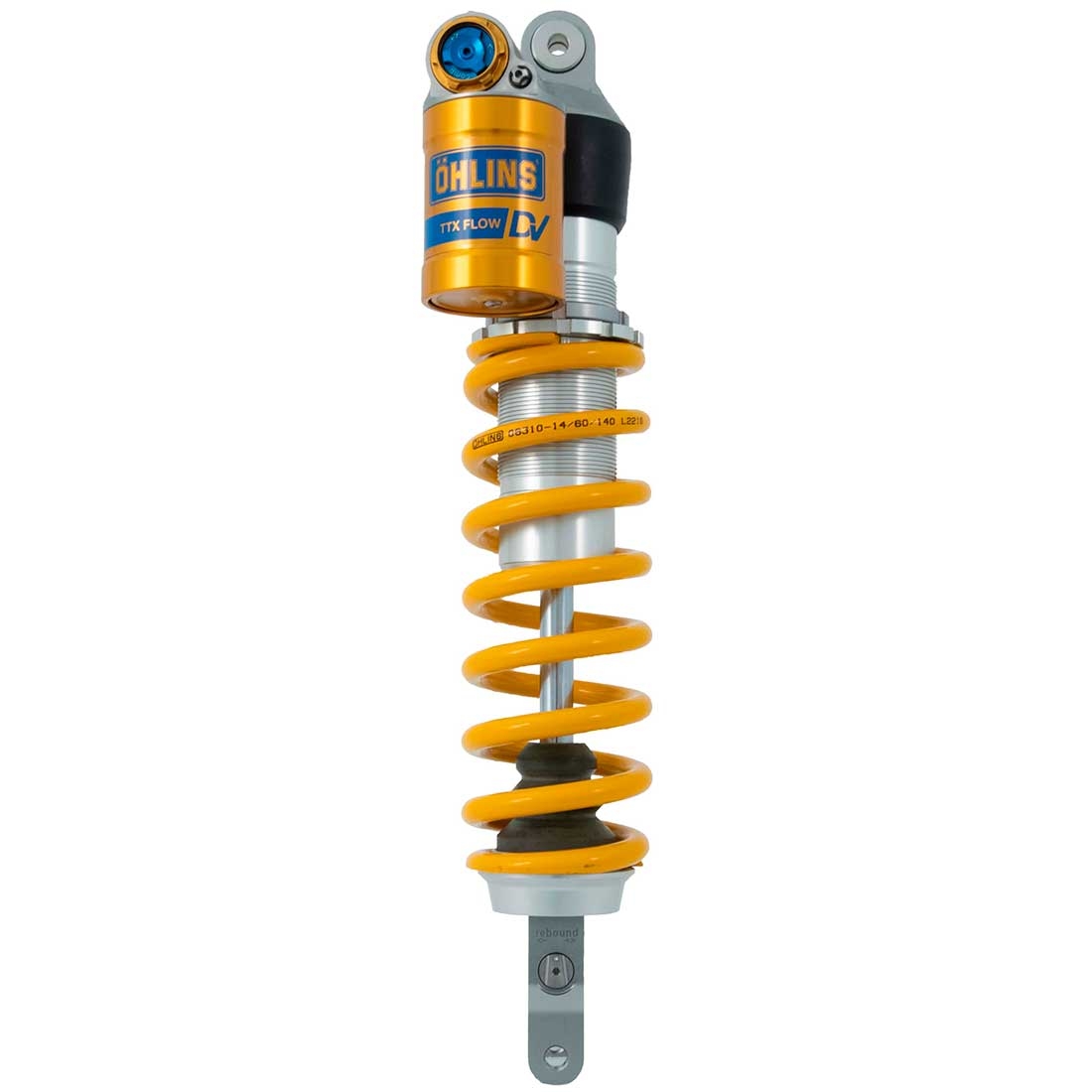 Amortiguador trasero Ohlins DMX 0218 TTX 46 Flow DV Triumph TF250-X 2024-2025