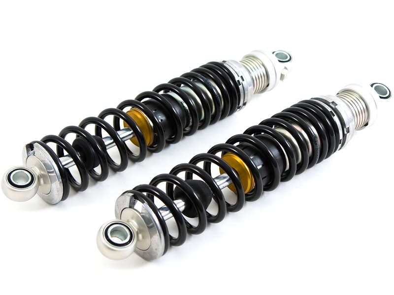 Amortiguadores traseros Ohlins HD 022 S36E Harley Davidson FLH/FLT 1990-18 muelles negros
