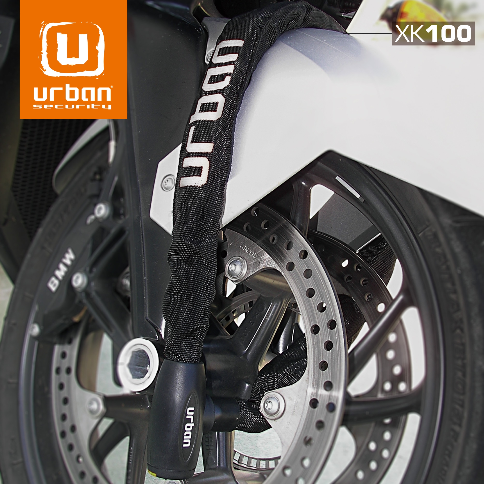 URBAN XK170 Cadena Antirrobo Moto Candado Bicicleta Seguridad