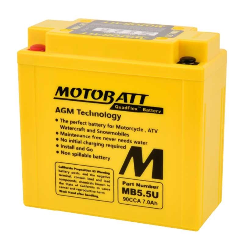 Batería Motobatt MB5.5U AGM Quadflex