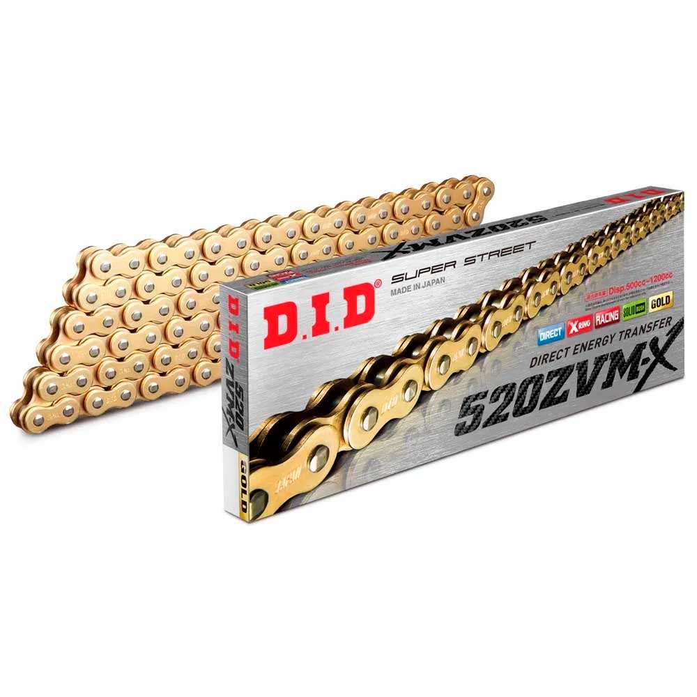 Cadena DID 520 ZVM-X Oro 108 Pasos