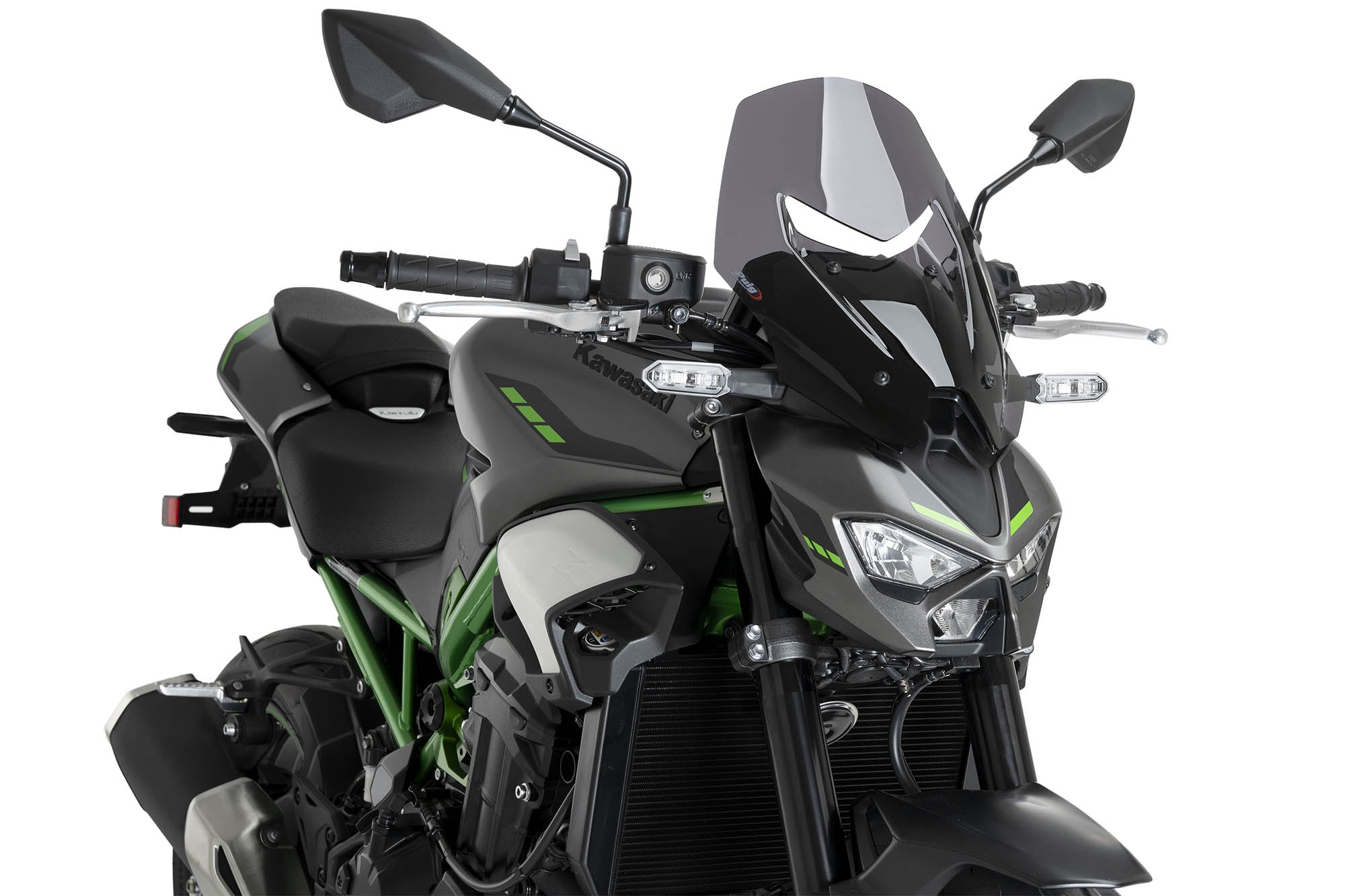 Carenabris Naked New Generation Touring Puig 22440F Kawasaki Z900 2025 Ahumado Oscuro