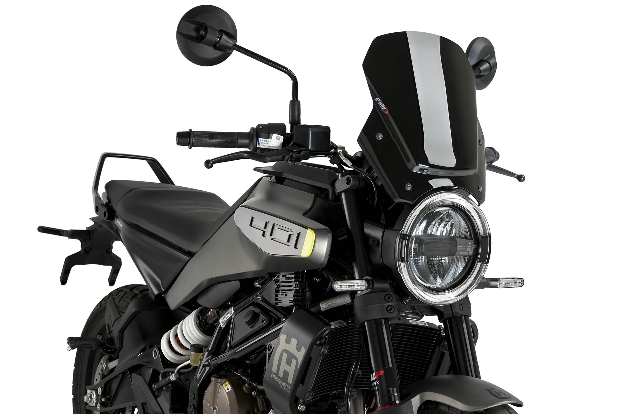 Carenabris New Generation Sport Puig 22188N Husqvarna Svartpilen 125 - 401 2024-2025 Negro