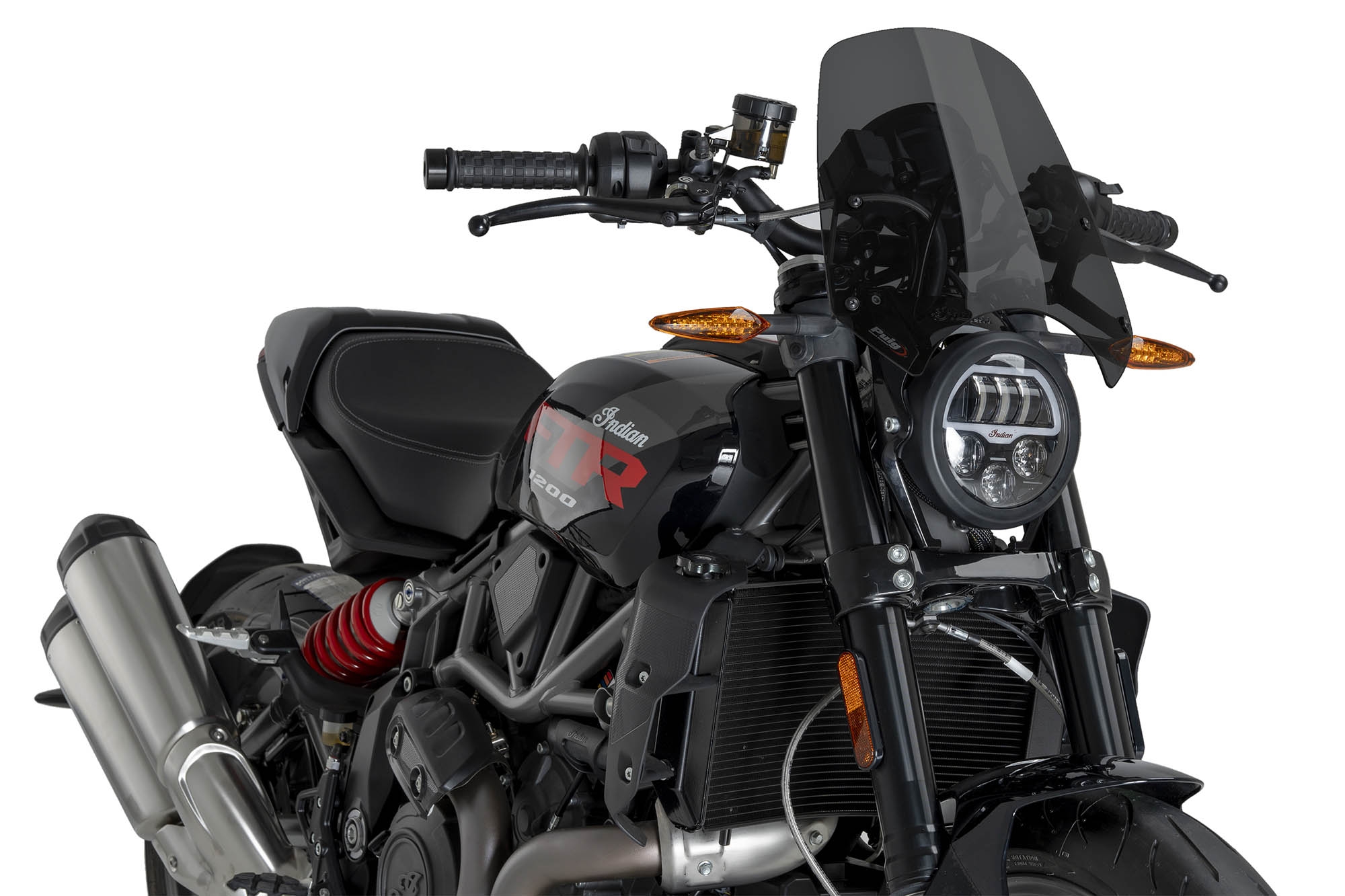 Carenabris New Generation Sport Puig 22348F Indian FTR 1200 2019-2025 Ahumado Oscuro