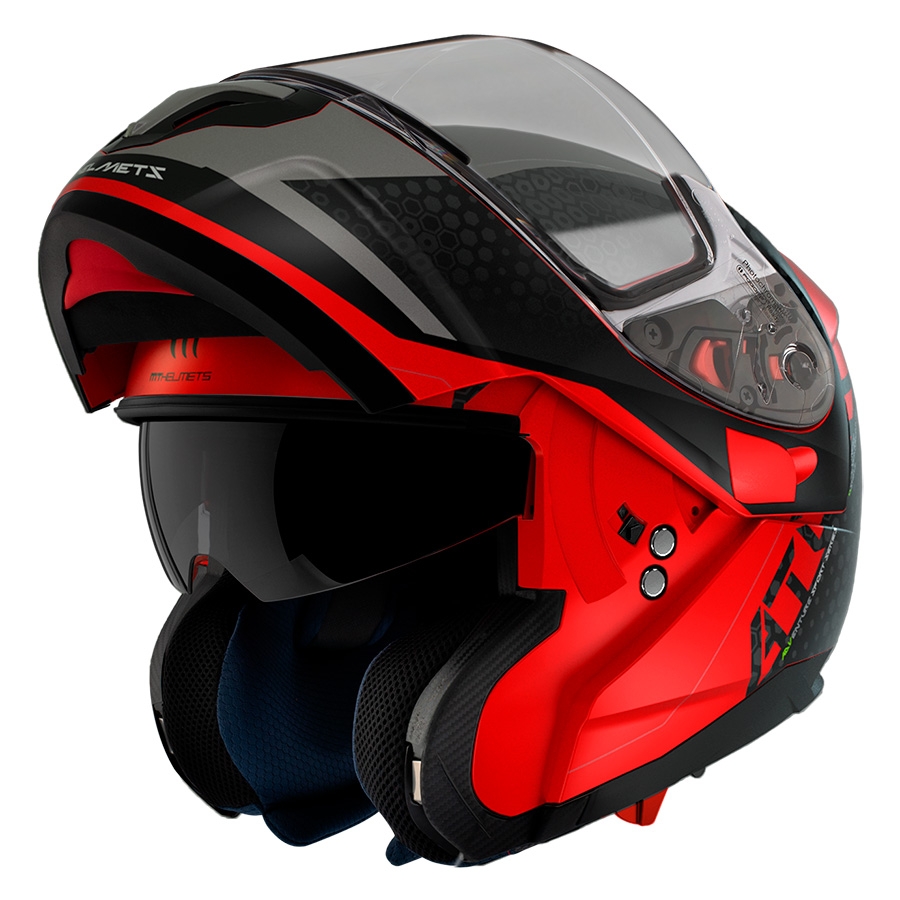 Casco MT Helmets FU401SV Atom Adventure Rojo Mate