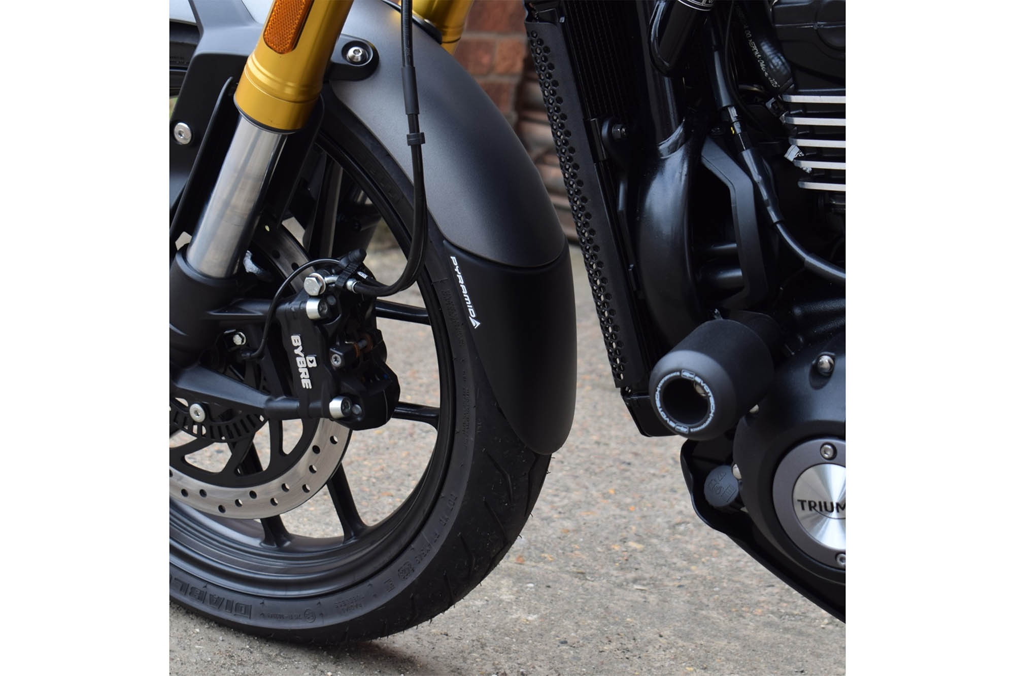 Faldon guardabarros delantero Puig 22176N Triumph Speed 400 2024-2025 Negro