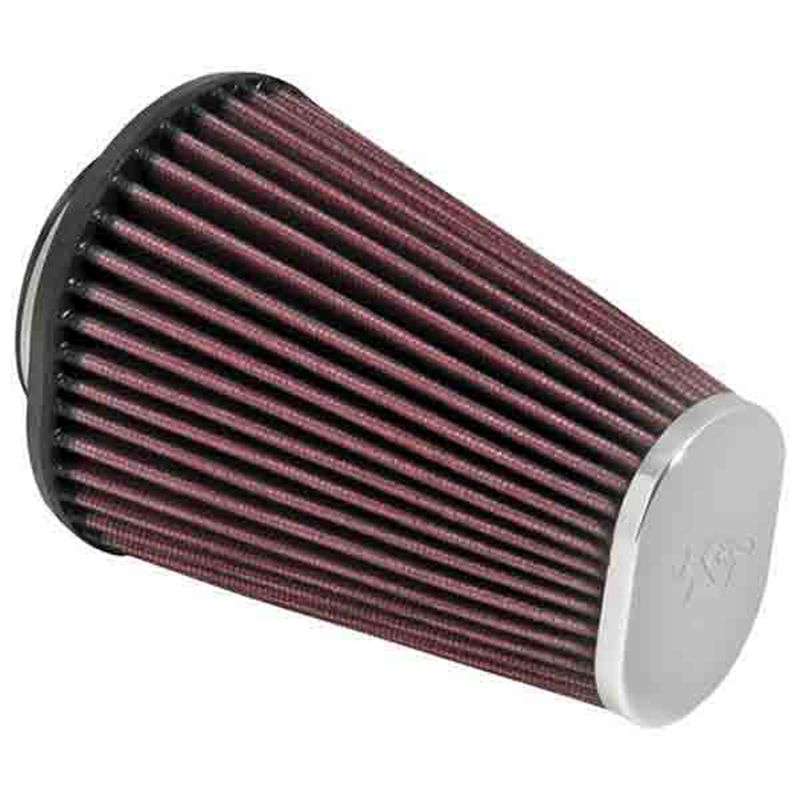 Filtro potencia KN RC-3680 oval tapa cromada diámetro 62 mm