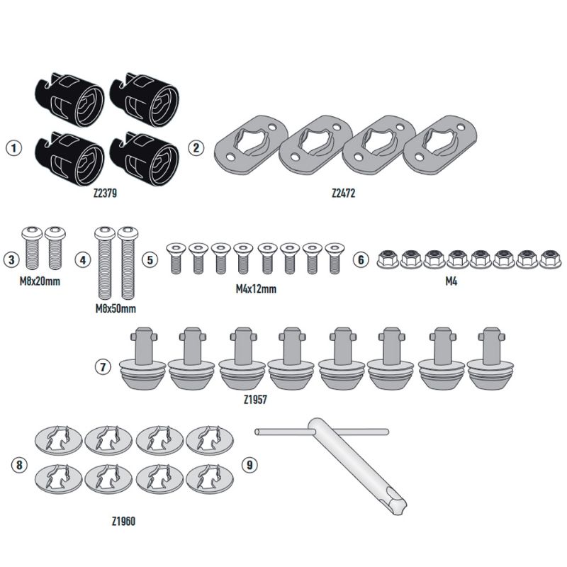 Givi 08RKIT Harley Davidson Pan