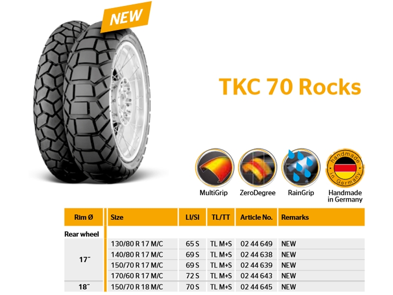 Discurso Hacer empujar Neumático Continental TKC 70 Rocks 130/80/17 S65 R