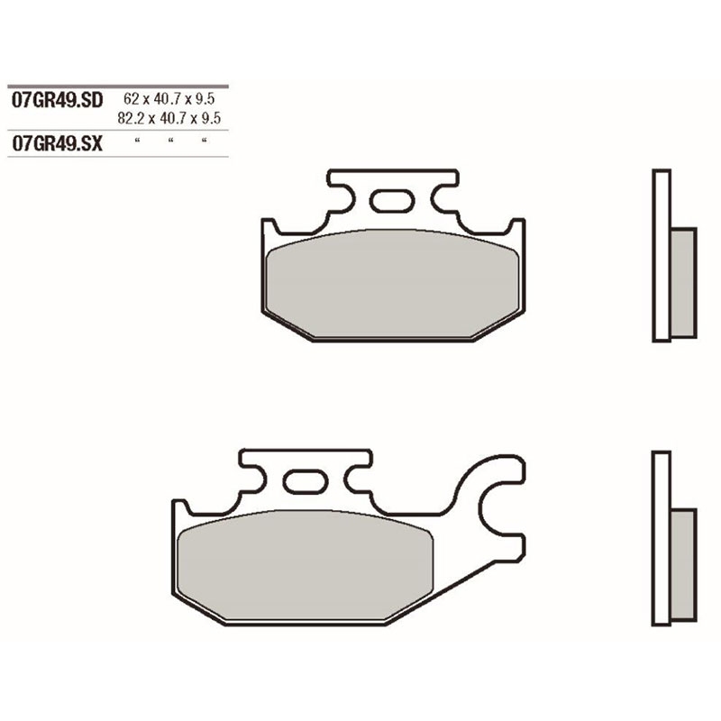 Pastillas freno Brembo 07GR49SD
