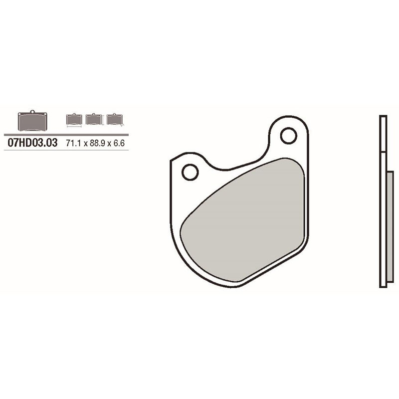 Pastillas freno Brembo 07HD0303