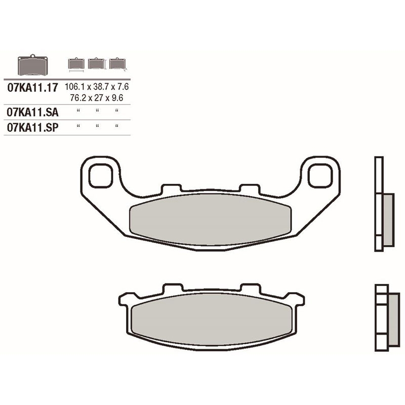 Pastillas freno Brembo 07KA1117
