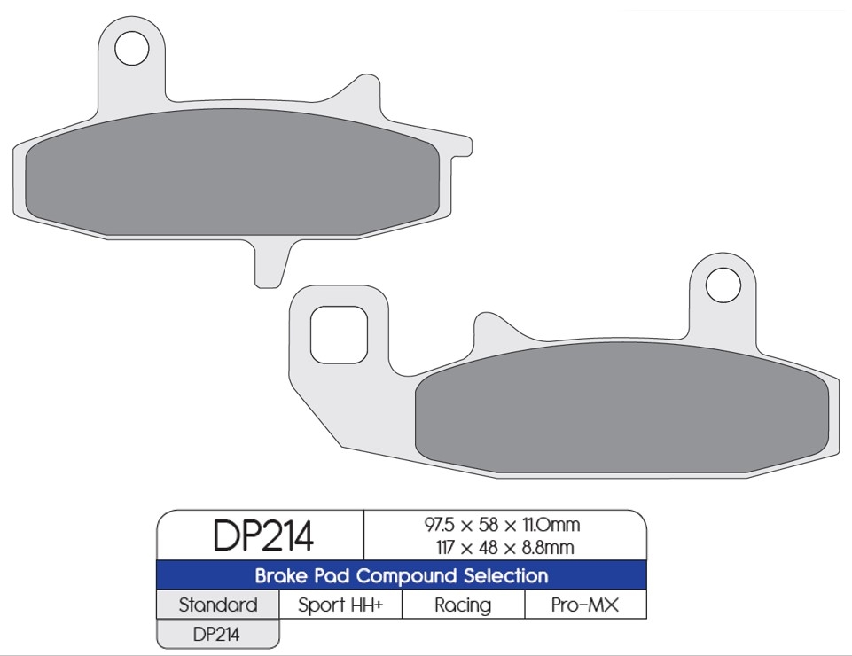 Pastillas freno Dp Brakes DP214 Standard