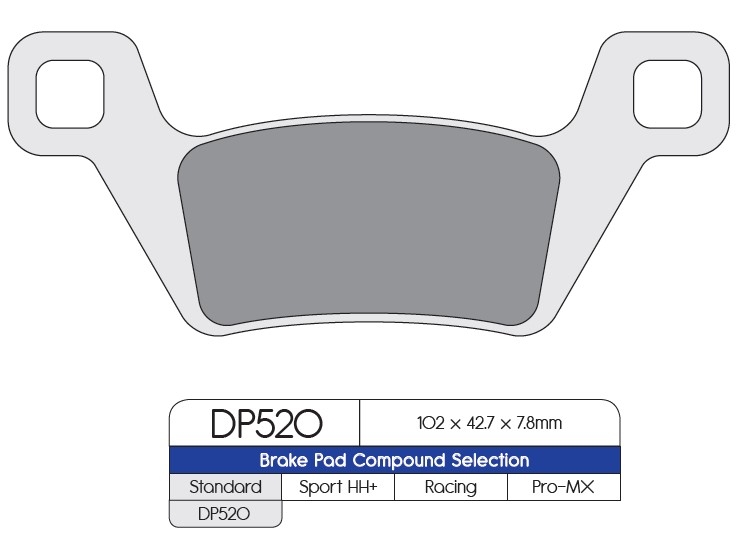 Pastillas freno Dp Brakes DP520 Standard