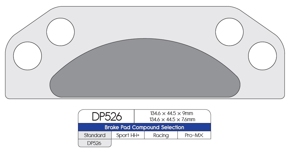 Pastillas freno Dp Brakes DP526 Standard