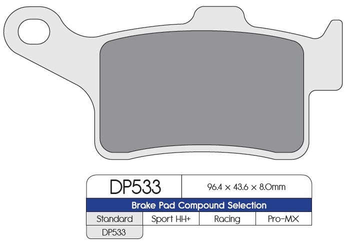 Pastillas freno Dp Brakes DP533 Standard