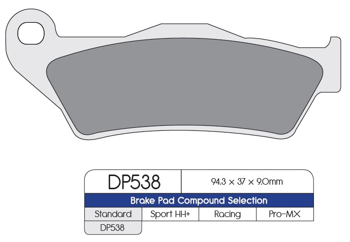 Pastillas freno Dp Brakes DP538 HDP Harley