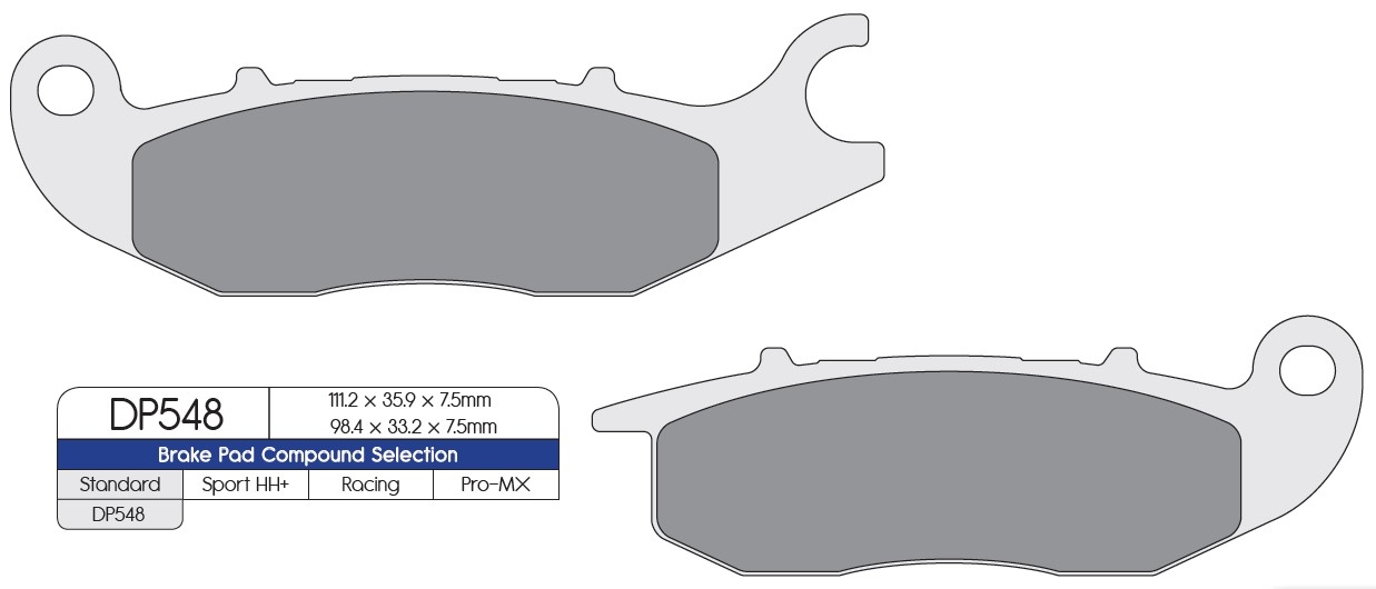 Pastillas freno Dp Brakes DP548 Standard