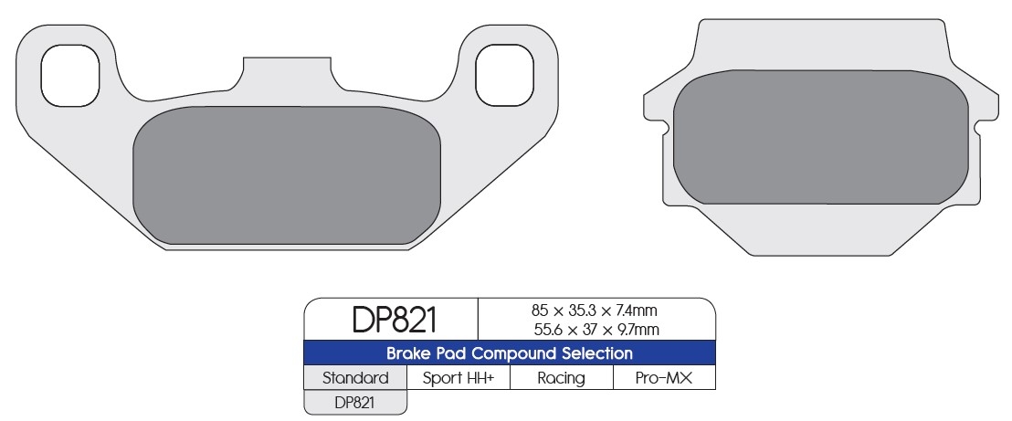 Pastillas freno Dp Brakes DP821 Off-Road
