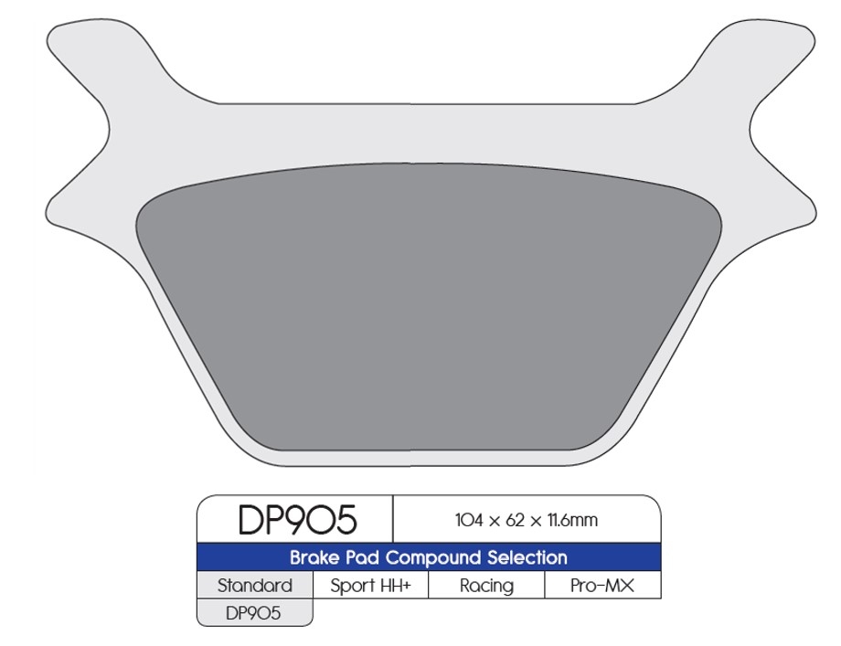 Pastillas freno Dp Brakes DP905 HDP Harley