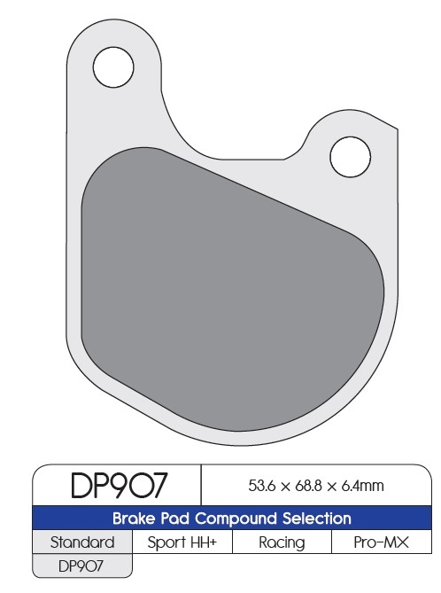 Pastillas freno Dp Brakes DP907 HDP Harley