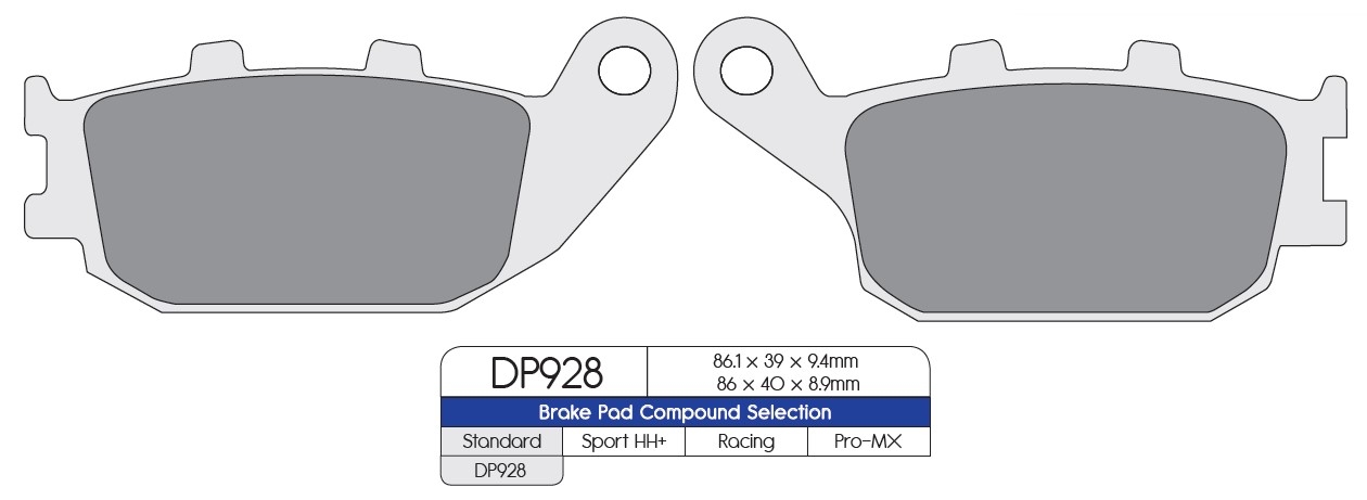 Pastillas freno Dp Brakes DP928 Standard