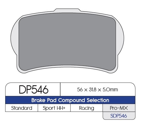 Pastillas freno Dp Brakes SDP546 SDP Pro-Mx