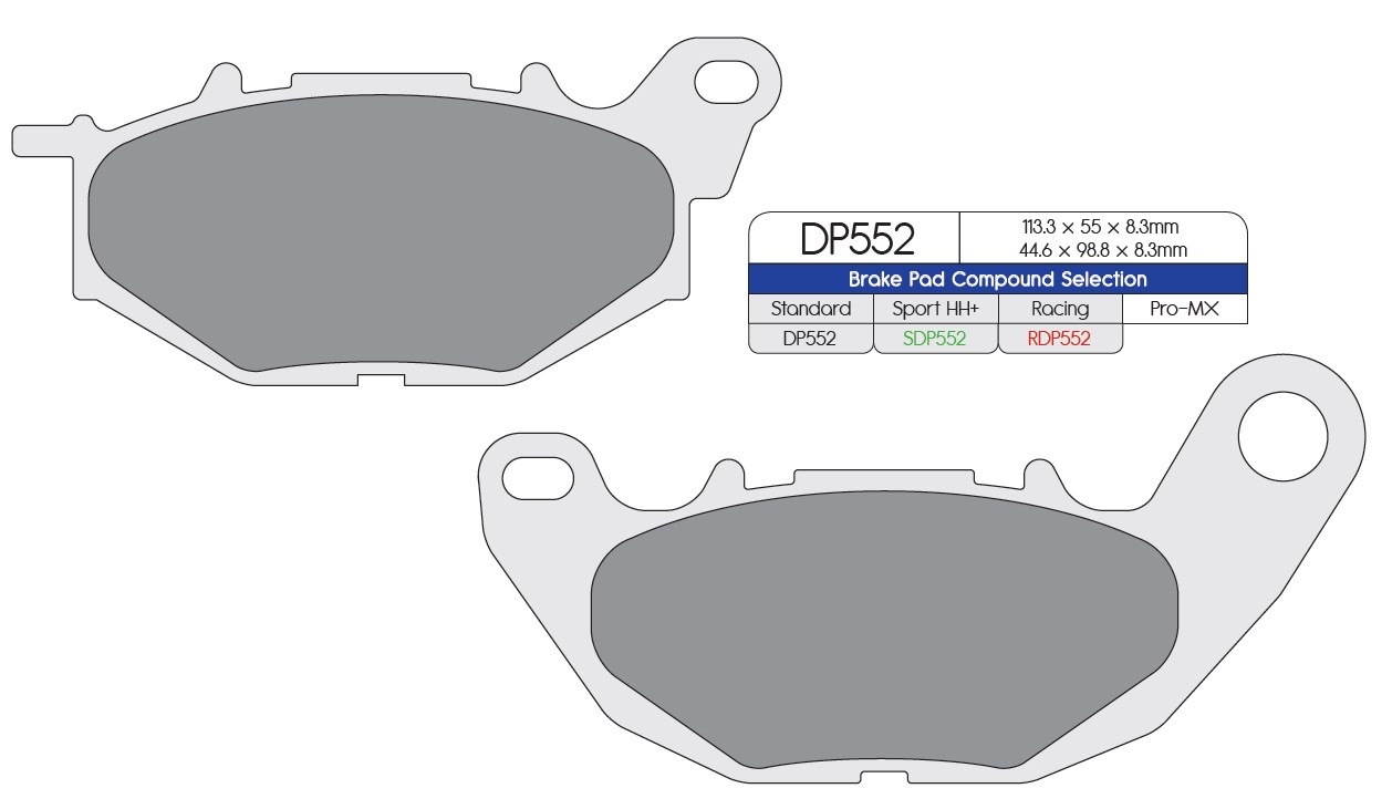 Pastillas freno Dp Brakes SDP552HH Plus SDP Sport HH