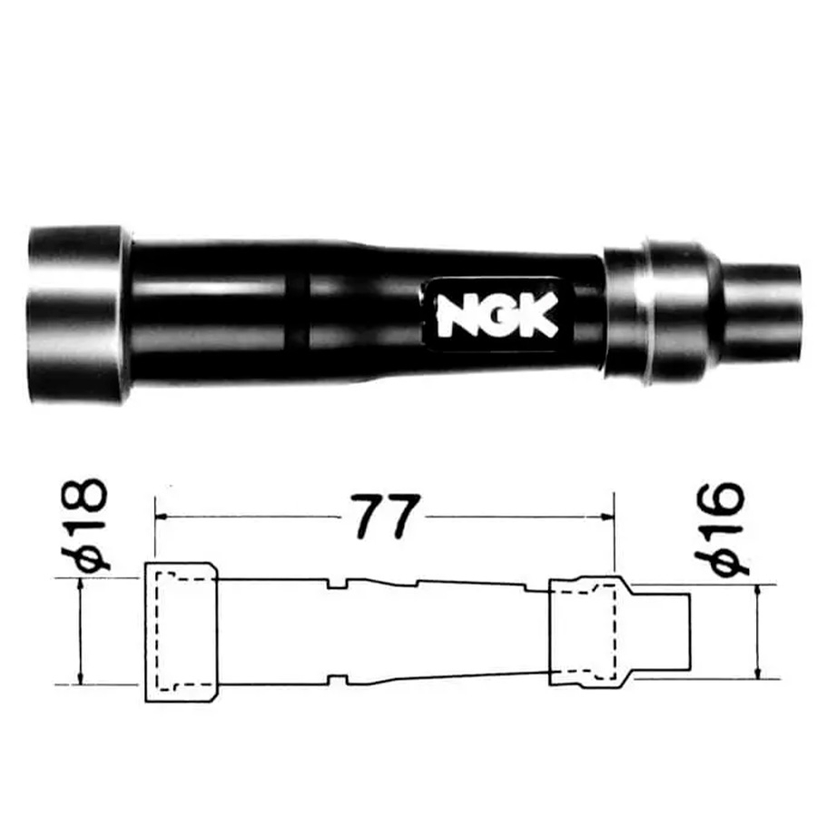 Pipa bujía Ngk SB01E