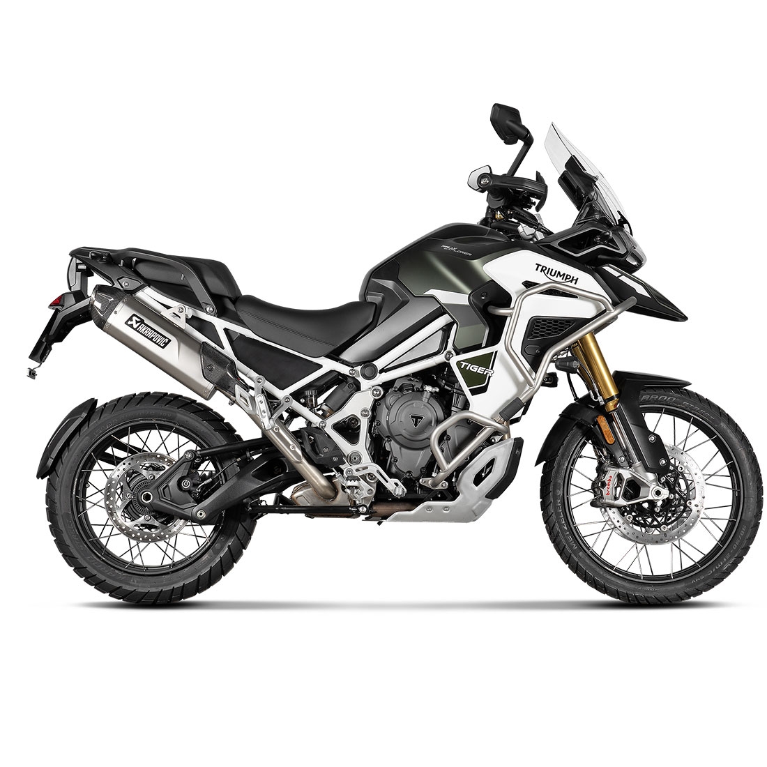 Silencioso escape Akrapovic S-T12SO6-HJA Triumph Tiger 1200 GT / Rally 2022-2024