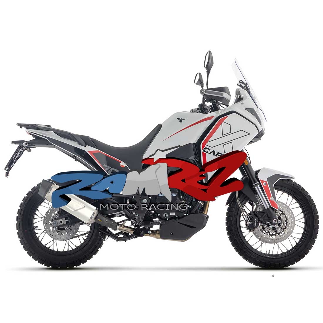 Silencioso escape Arrow 72664AK Indy Race EVO Moto Morini X-CAPE 700 2025 MMP14A650 aluminio fondo carbono