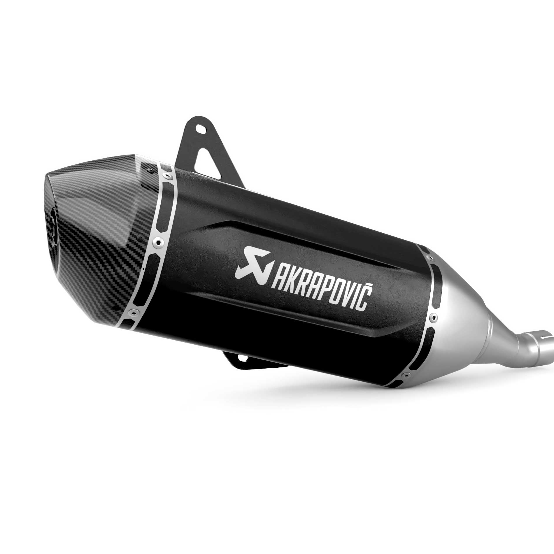 Silencioso escape Slip-on Akrapovic S-VE125SO5-HWSSBL Vespa Primavera 125 2024-2025 Black Edition Acero inoxidable