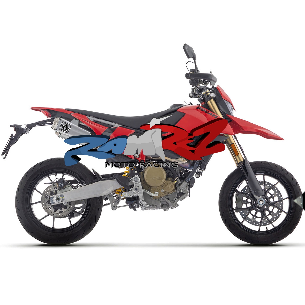 Silenciosos escape Arrow 71978PR Pro-Race Titanio Ducati Hypermotard 698 Mono 2024