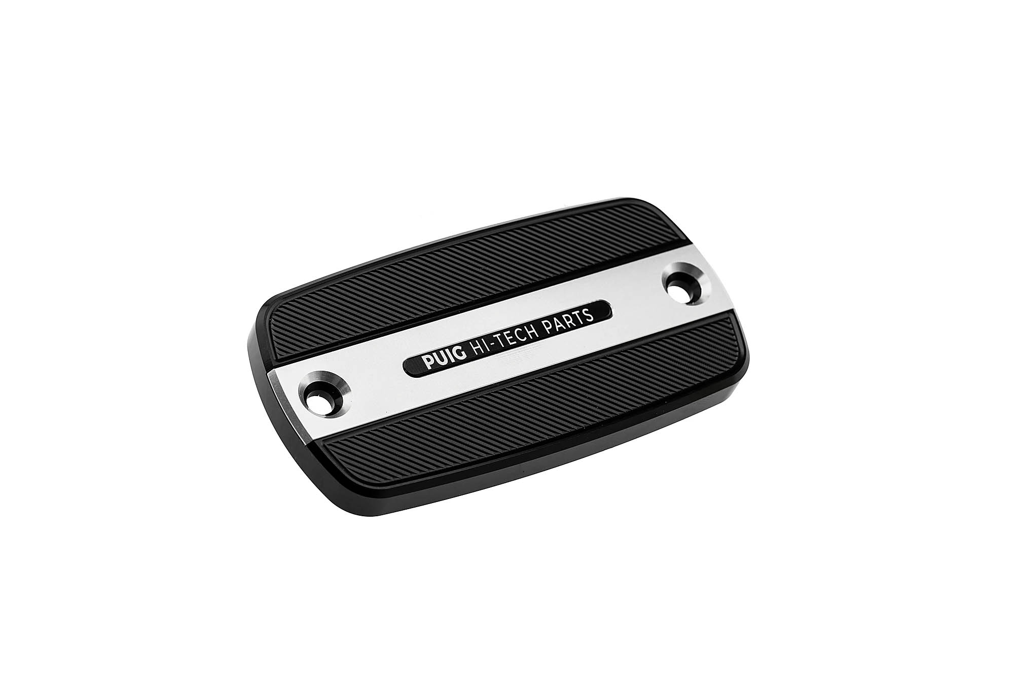 Tapa depósito líquido freno delantero Puig 22167P Kymco AK550 Premium 2024-2025 Plata