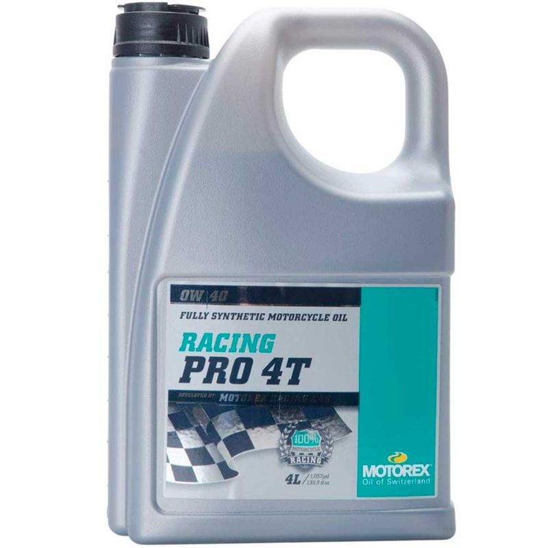 aceite motorex racing pro 4t 0w 40 4 litros