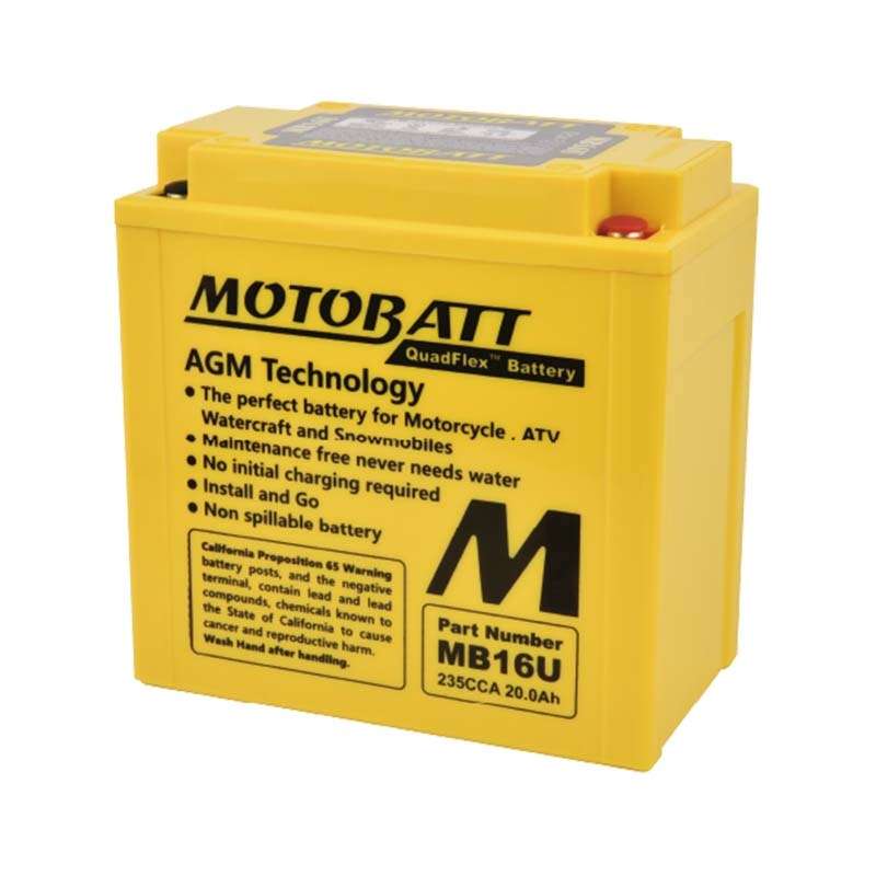 Batería Motobatt MB16U AGM Quadflex