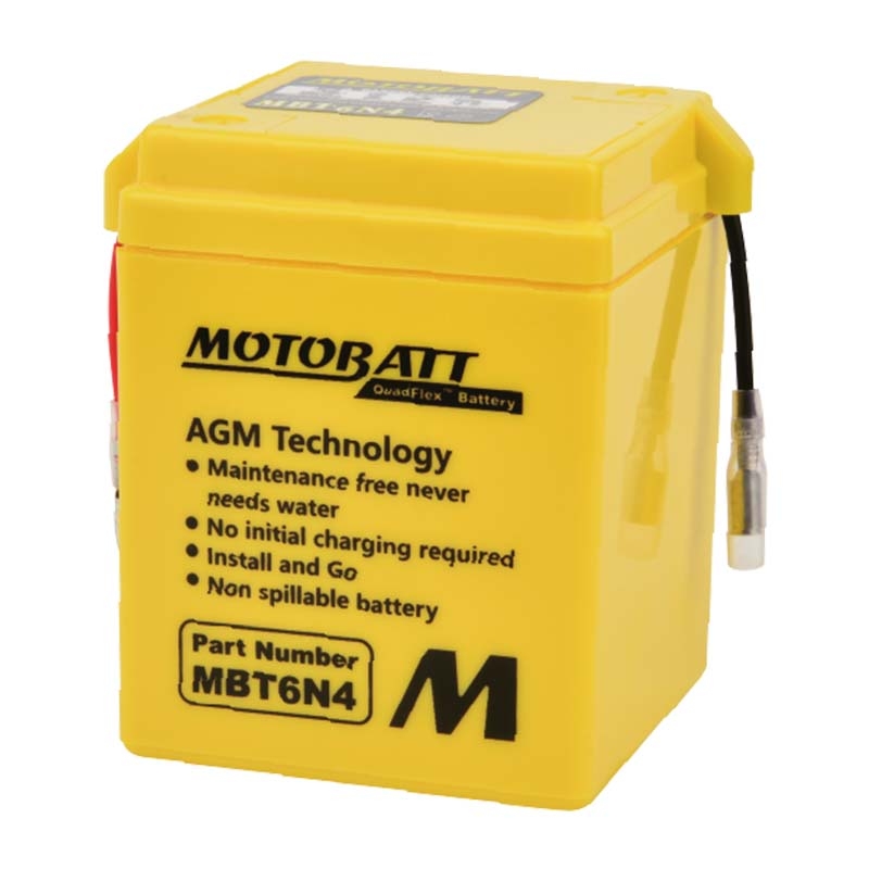 Batería Motobatt MBT6N4 AGM Quadflex