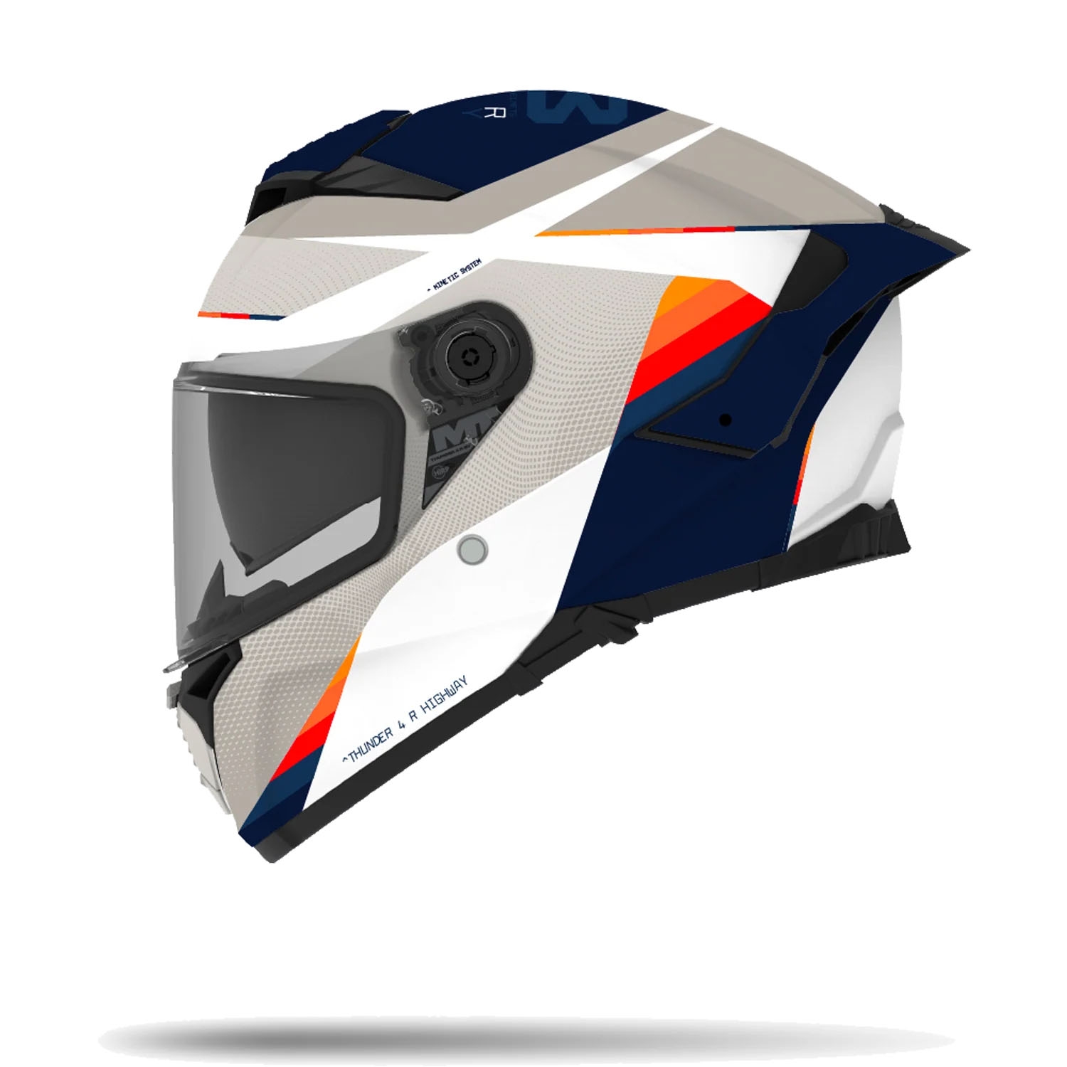 Casco MT Thunder 4 R SV Highway A7 Brillo