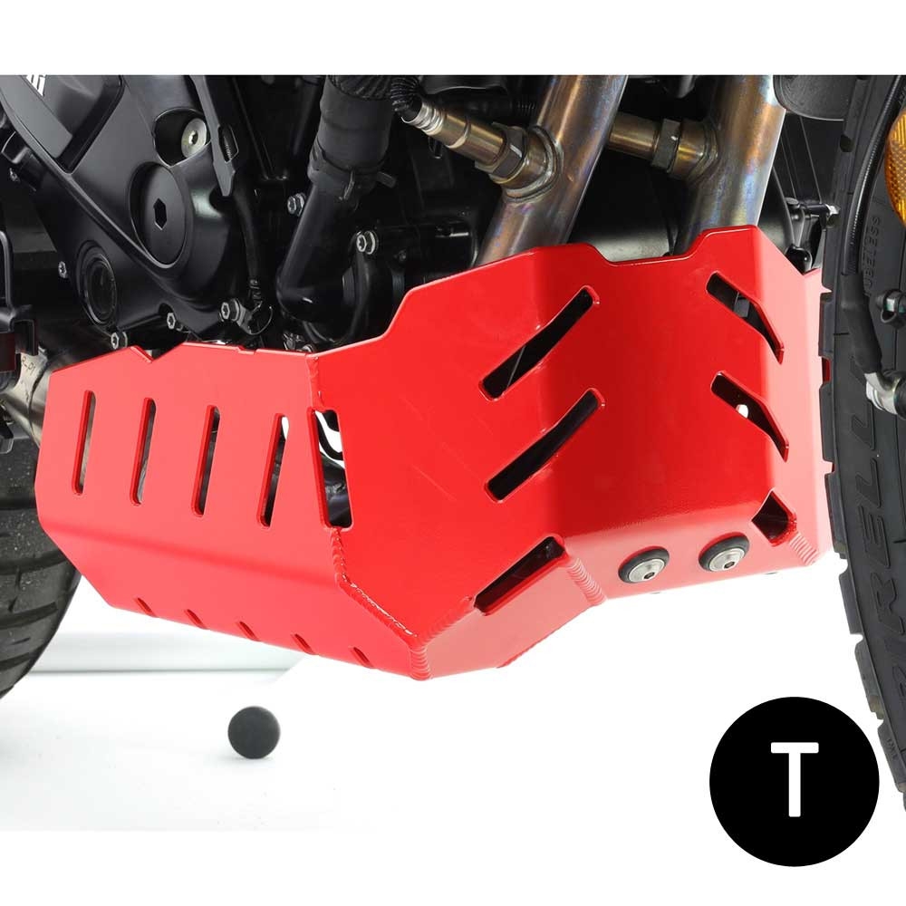 Cubrecárter de aluminio Crosspro Benelli TRK 702 23-24 negro texturizado