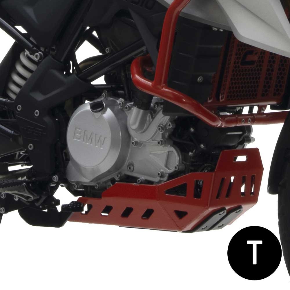 Cubrecárter de aluminio Crosspro BMW G310GS 16-23 negro texturizado