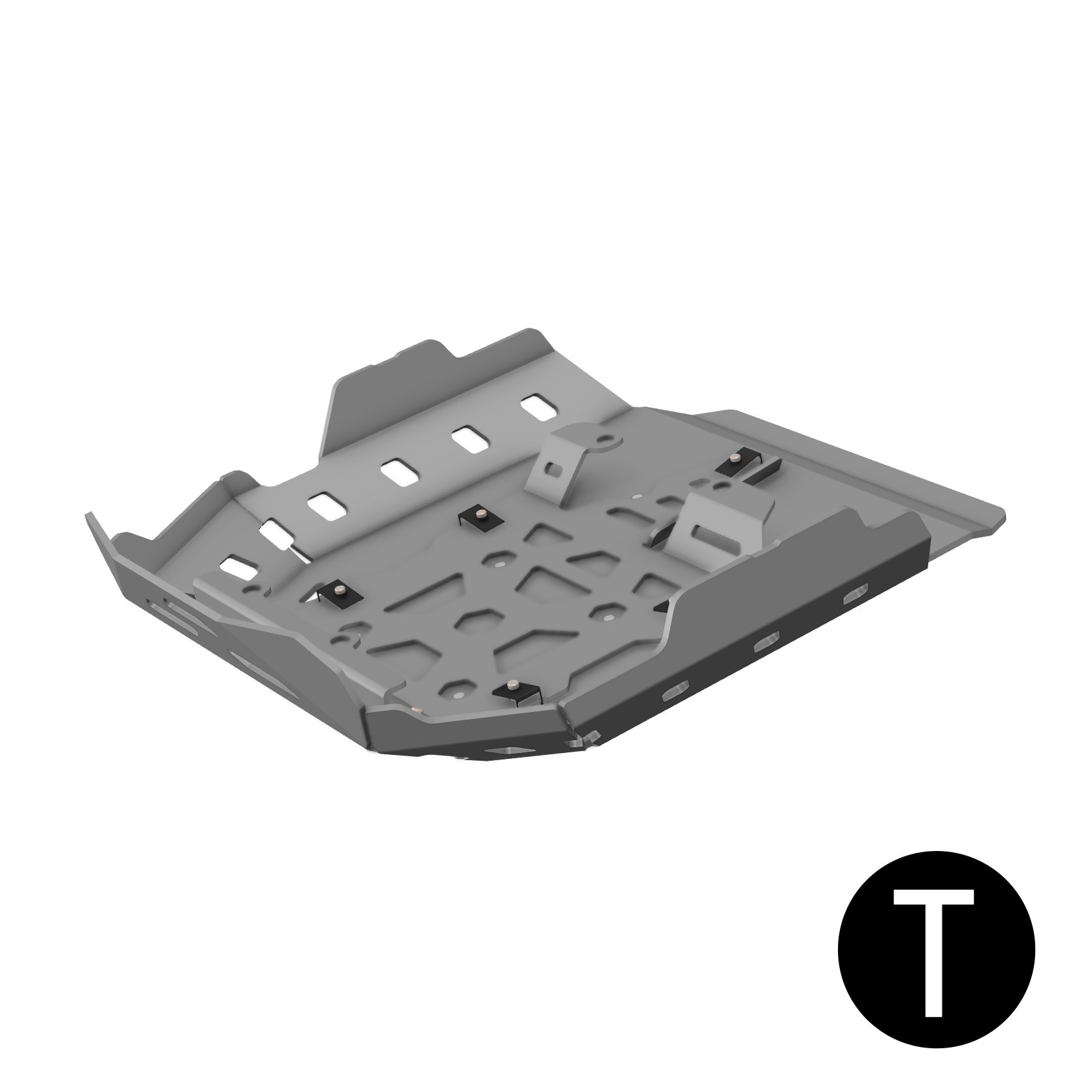 Cubrecárter de aluminio Crosspro BMW R1300GS Adventure 25 negro texturizado