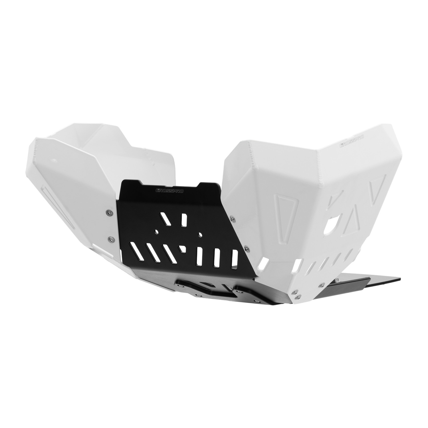 Cubrecárter de aluminio Crosspro CF Moto MT-X 800 25 negro texturizado