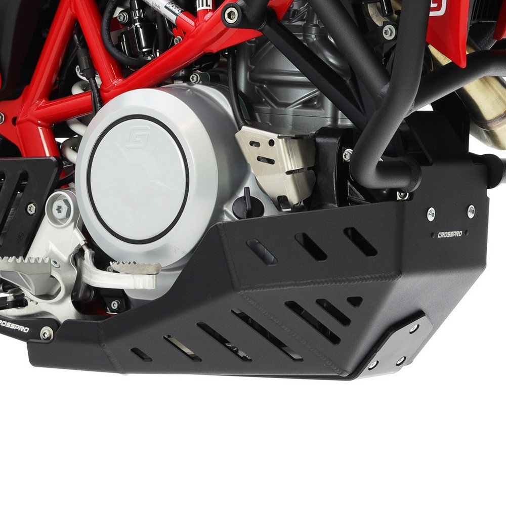 Cubrecárter de aluminio Crosspro GasGas ES700 22-24 negro texturizado