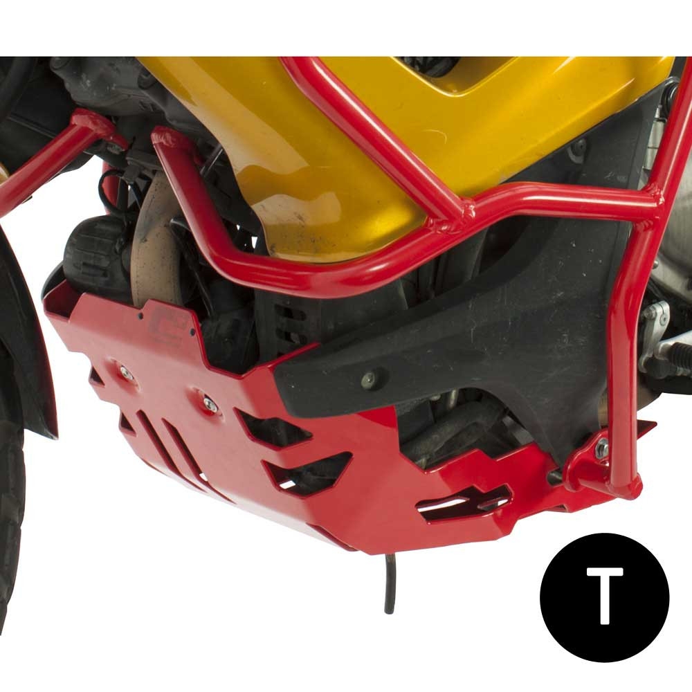 Cubrecárter de aluminio Crosspro Honda XL1000 Varadero 07-11 negro texturizado