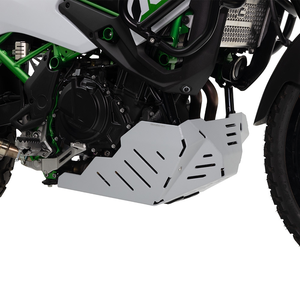 Cubrecárter de aluminio Crosspro Kawasaki KLE 500 / KLE 500 SE 26 plata